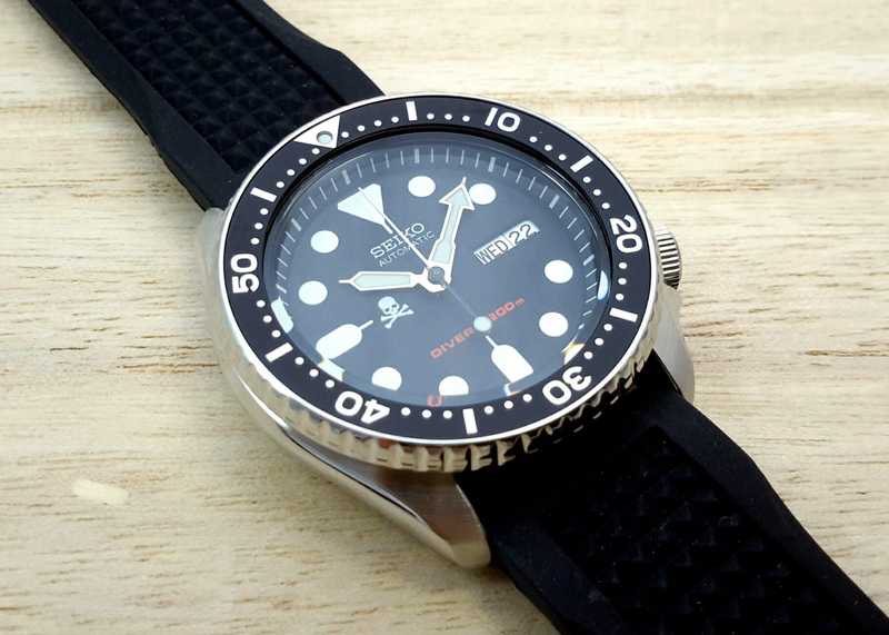 SKX007 with custom Pirate dial